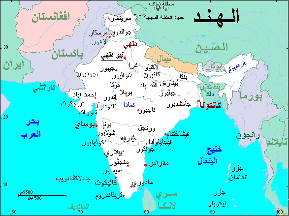 خريطة الهند