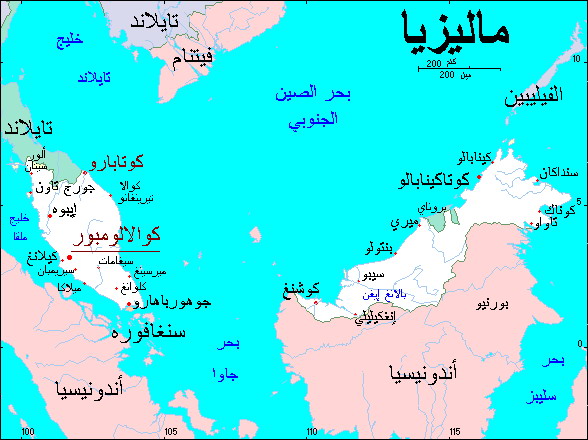 خريطة ماليزيا